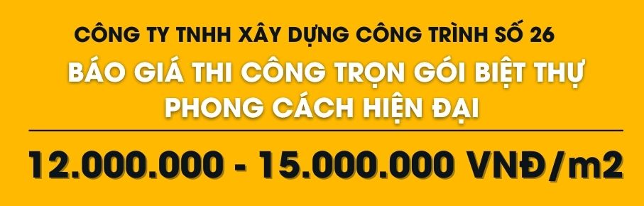 báo giá xây nhà trọn gói