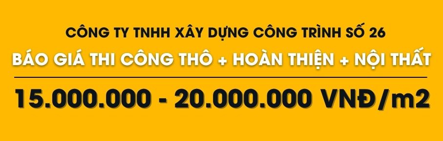 báo giá xây nhà trọn gói