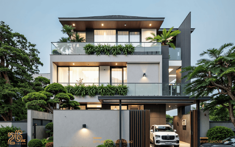 Mẫu nhà 3 tầng đẹp hiện đại mới nhất 26 HOUSE chất lượng