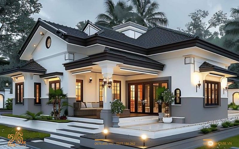 Không gian mẫu nhà vườn cấp 4 đẹp hiện đại tiện nghi, gần gũi thiên nhiên được nhiều gia đình yêu thích