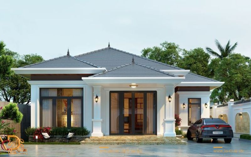 Mẫu nhà vườn cấp 4 đẹp mái Thái sang trọng, thoáng mát và phù hợp khí hậu Việt Nam