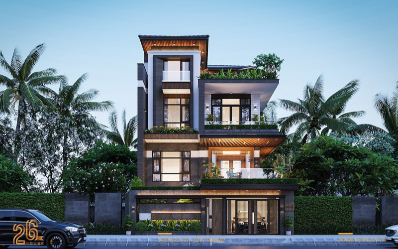 Biệt thự 3 tầng hiện đại tối giản (Minimalism) 