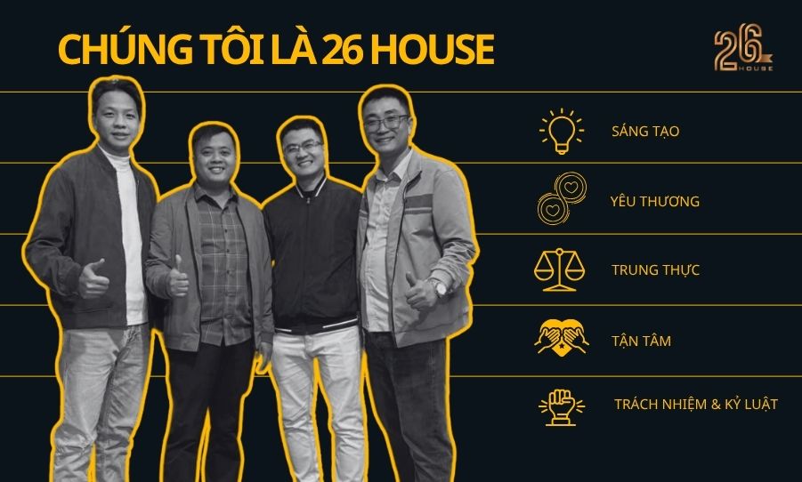26 HOUSE - Đơn vị thiết kế biệt thự 3 tầng hiện đại uy tín, chất lượng, hiệu quả 