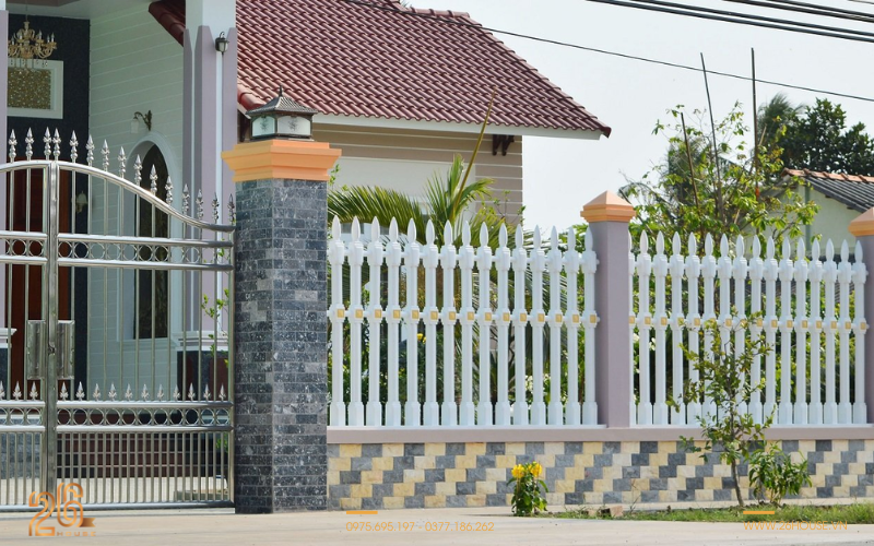Vật liệu làm hàng rào đẹp nhà cấp 4 và những điểm nổi bật 
