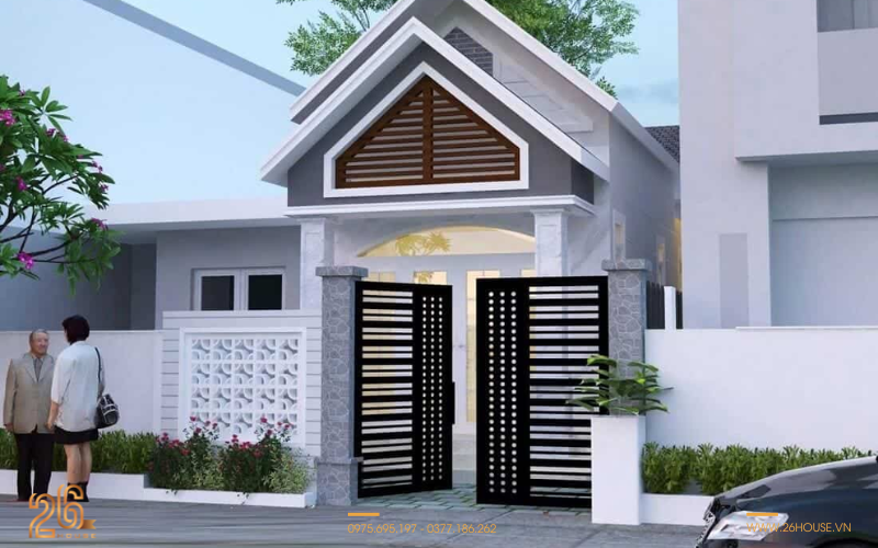 hàng rào đẹp nhà cấp 4