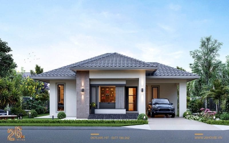 Ưu điểm nổi bật của nhà cấp 4 mái Nhật hiện đại 