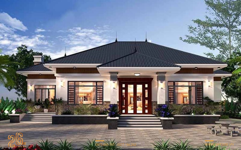 Mẫu mái nhà Nhật sân vườn - Không gian sống xanh, thư giãn 