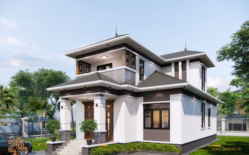 Nhà cấp 4 mái Nhật có gác lửng - Tối đa hóa công năng 