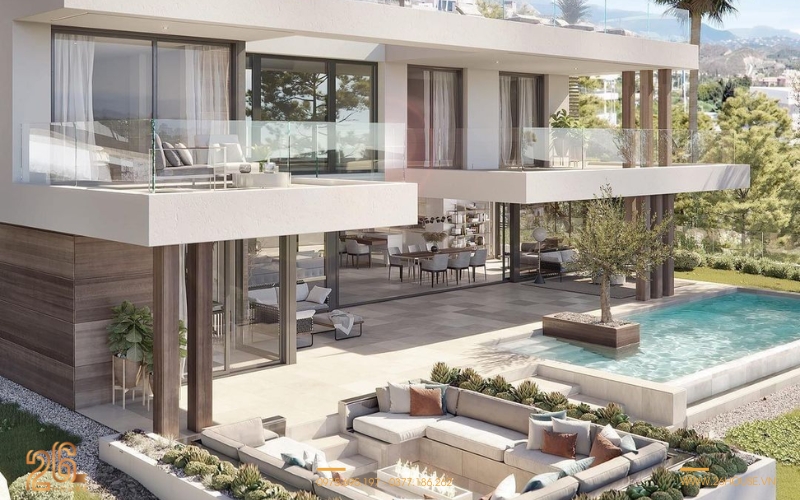 Các loại villa phổ biến tại Việt Nam với thiết kế biệt thự sân vườn