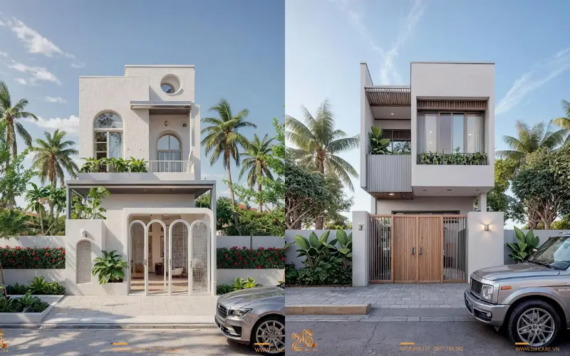 mẫu nhà ống 2 tầng đẹp