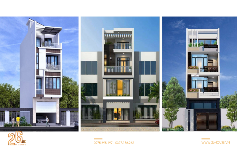 26 HOUSE - Đơn vị thiết kế nhà 4 tầng tại Đà Nẵng chuyên nghiệp