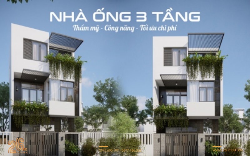 Tối ưu công năng trong mẫu nhà 3 tầng đẹp ở nông thôn