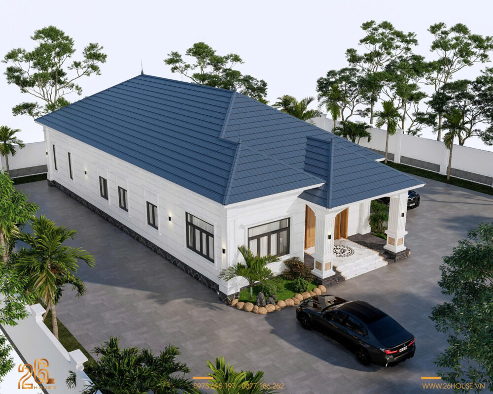 Tổng thể kiến trúc ngoại thất dự án T’s House