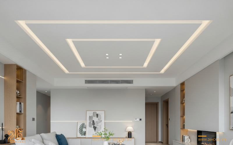 Cách xử lý các vấn đề thường gặp ở trần thạch cao đẹp phòng khách 
