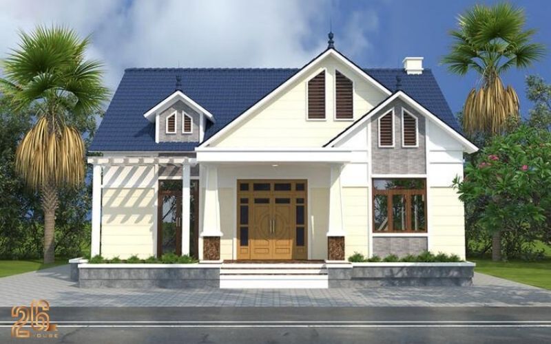 Mẫu nhà cấp 4 100m2 3 phòng ngủ mái Thái