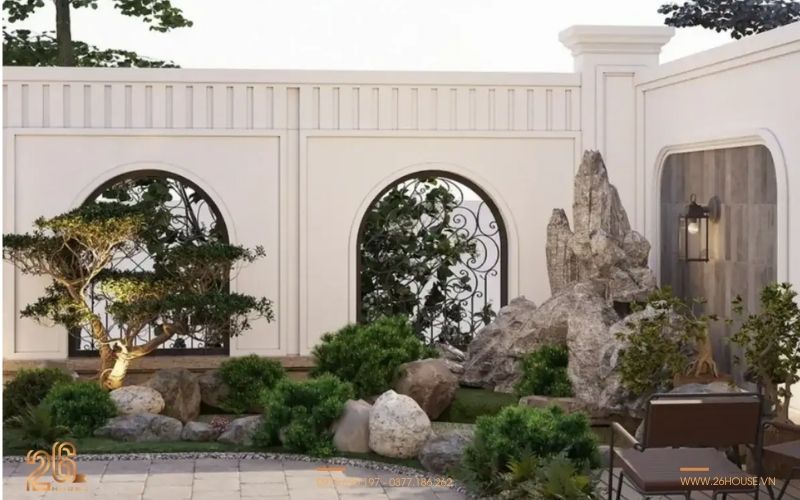 Top các mẫu hàng rào biệt thự sân vườn đẹp nổi bật nhất 2026 29 Hàng rào cho biệt thự nhà vườn